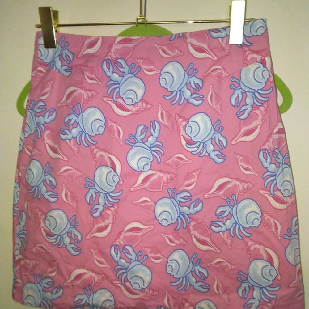 Euc size 2 vineyard vines crab/shell skirt